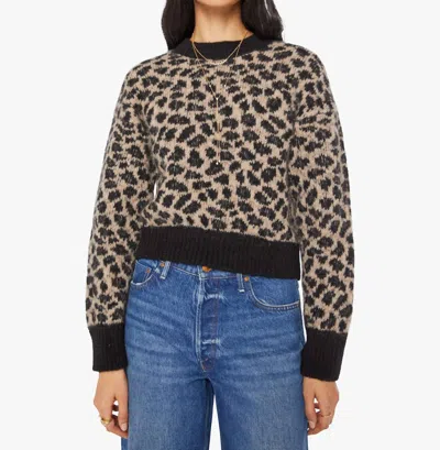 Mother Itsy Crop Jumper Sweater In Spotted At The Front Row In Multi