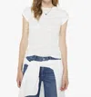 Mother The Itty Bitty Ringer Fluff T-shirt In White