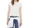 Mother The Itty Bitty Ringer Fluff T-shirt In White