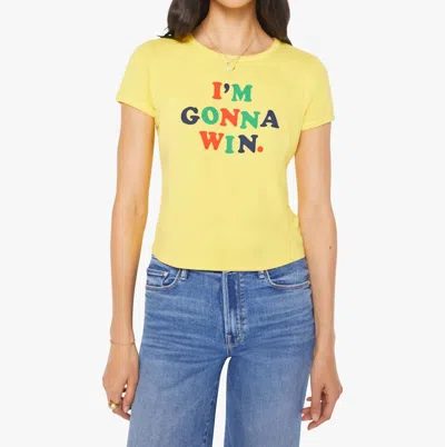 Mother Itty Bitty Ringer Tee In I'm Gonna Win In Multi