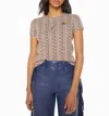 Mother The Itty Bitty Ringer Check It Cowboy T-shirt In Multi