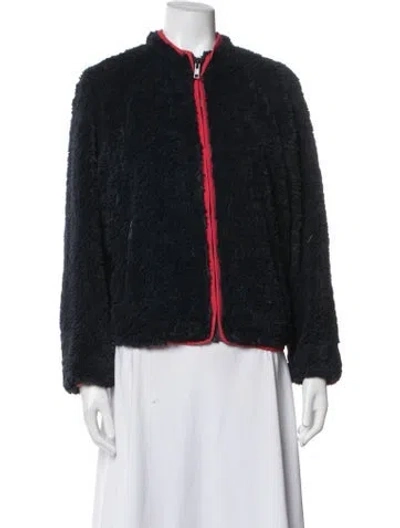 Pre-owned Mother Jacket In Black/blue