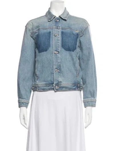 Pre-owned Mother Jacket In Blue