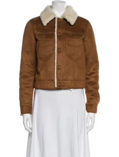 Pre-owned Mother Jacket In Brown