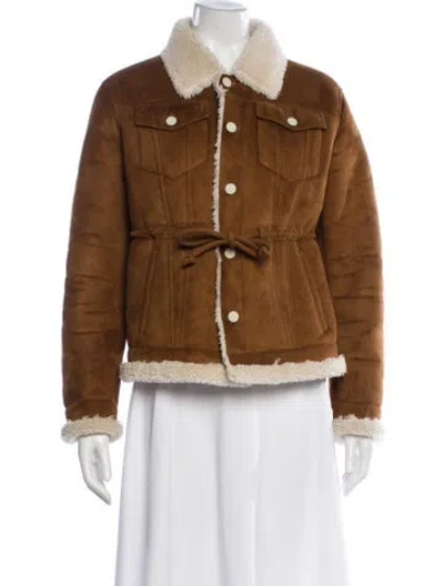 Pre-owned Mother Jacket In Brown