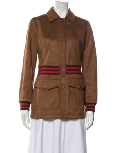 Pre-owned Mother Jacket In Brown