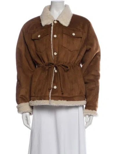 Pre-owned Mother Jacket In Brown