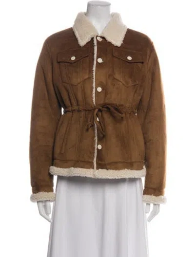 Pre-owned Mother Jacket In Brown
