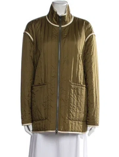 Pre-owned Mother Jacket In Green