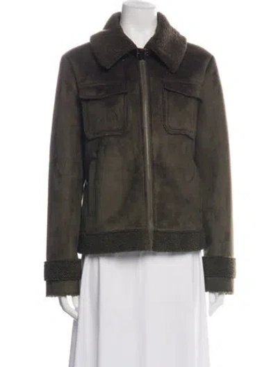 Pre-owned Mother Jacket In Green