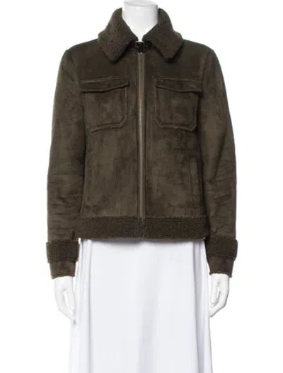 Pre-owned Mother Jacket In Green
