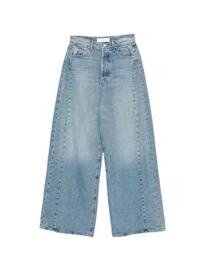 Mother Jean The Pipe Dream Sneak Denim Hood In Blue