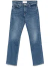 Mother The Smarty Pants Skimp Jeans In Blue
