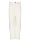 Mother The Peeler Tapered Ankle Jeans In Neutral