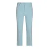Mother Straight Leg Trousers Belt Loops In Blue