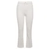 Mother White Cotton Denim Jeans In Neutral