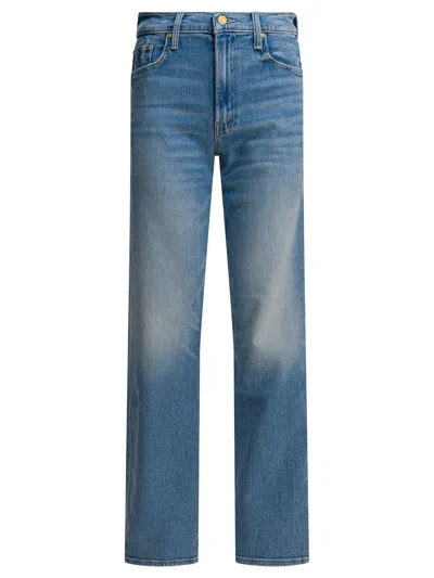 Mother Womens After Midnight The Reifler Straight-leg Denim Jeans In Blue