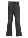 Mother Flared Black Jeans With Vintage Appeal And Flattering Fit In Black