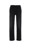 Mother The Mid Rise Rambler Zip Flood Jeans In Black