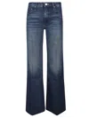 Mother The Down Low Spinner Heel Straight-leg Jeans In Blue