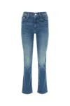 Mother The Insider Flood High-rise Metal Magic Bootcut Jean In Blue