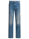 Mother The Spinner Zip Sneak Jeans In Blue