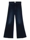 Mother Twister Flare Jeans In Blue