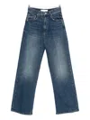 Mother Washed Blue Jeans The Kick It In Blue