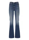 Mother Flared Jeans Featuring Five-pocket Design In Blue