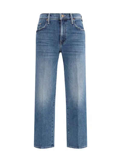 Mother The Newbie Ankle High-rise Straight-leg Jeans In Blue