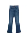 Mother The Weekender Mid Rise Flared Jeans In Kicks And Riffs In Blue