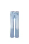 Mother The Tomcat Ankle Fray Jeans In Kitty Corner In Denim