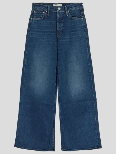 Mother The Undercover Sneak Jeans In Washed Blue