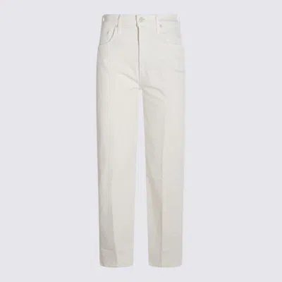 MOTHER MOTHER WHITE COTTON JEANS