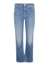 Mother The Smarty Straight Leg Jeans In Denim
