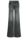 Mother The Patch Pocket Twister Sneak Up In Smoke Straight Jean In Grey
