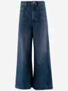 Mother Jeans Headliner Sneak In Cotton In Blue