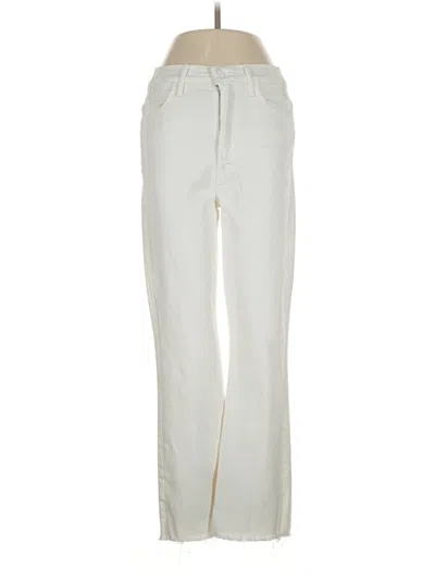 Pre-owned Mother Jeans In Ivory