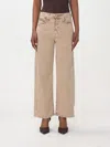 MOTHER JEANS MOTHER WOMAN COLOR BEIGE,F47000022