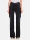 Mother The Mid-rise Rambler Zip Ankle Jeans In Black