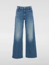 Mother The Spinner Zip Sneak Jeans In Blue