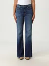 Mother Womens Did You Bring Me Anythin The Bookie Heel Straight-leg High-rise Denim Jeans In Blue