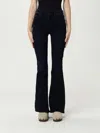 Mother Cropped Flared Denim Jeans In Blue