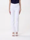 Mother The High Waist Tunnel Vision Ankle Jeans In Totally Innocent In White