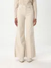 Mother Jeans  Woman Color Yellow Cream In Yellow Cream