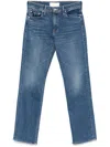 Mother The Smarty Pants Skimp Jeans In Navy