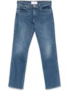 Mother The Smarty Pants Skimp Jeans In Navy
