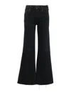 Mother Cropped Fit Jeans In Negro