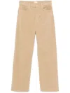 Mother The Dodger Ankle Tan Pants In Beige - Size 34 In Taos Taupe