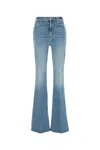 Mother Mor Light Blue Cotton Blend Jeans